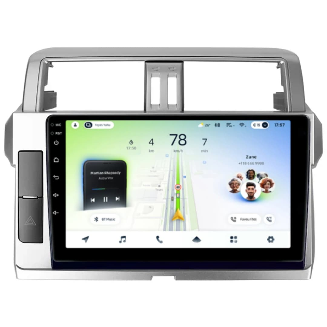 Navigatie Auto Teyes CC4L DTS Toyota Land Cruiser Prado J200 2013-2017 6+64GB 10.2" QLED Qualcomm 2Ghz, Android 4G Bluetooth 5.1 DSP