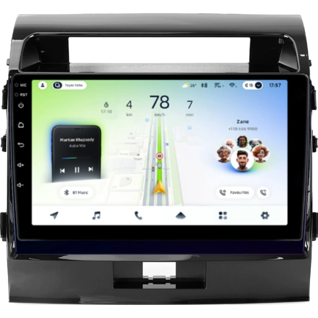 Navigatie Auto Teyes CC4L DTS Toyota Land Cruiser 11 J200 2007-2015 I 6+64GB 10.2" QLED Qualcomm 2Ghz, Android 4G Bluetooth 5.1 DSP