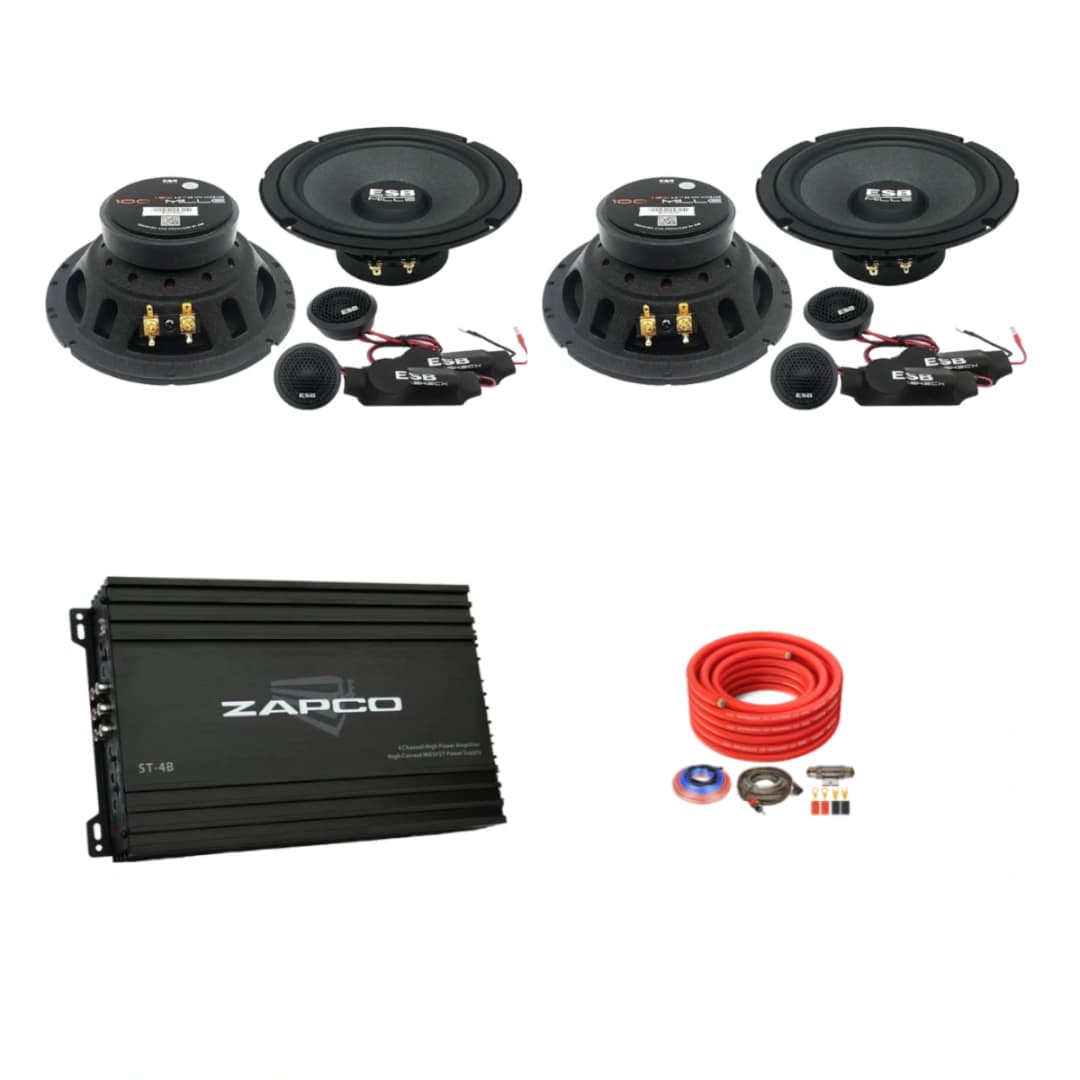 Pachet difuzoare auto cu amplificator dedicat Volkswagen Transporter / Multivan T6 2015 - 2019 ESB 1000 260 W