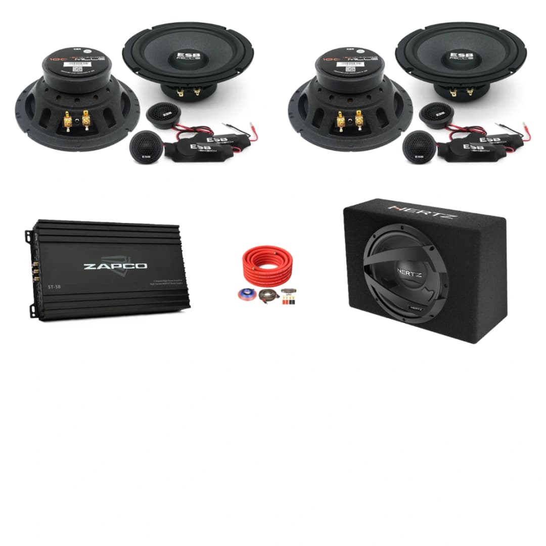 Pachet difuzoare auto cu subwoofer dedicat MG EHS facelift 2023 - prezent ESB 1000 530 W