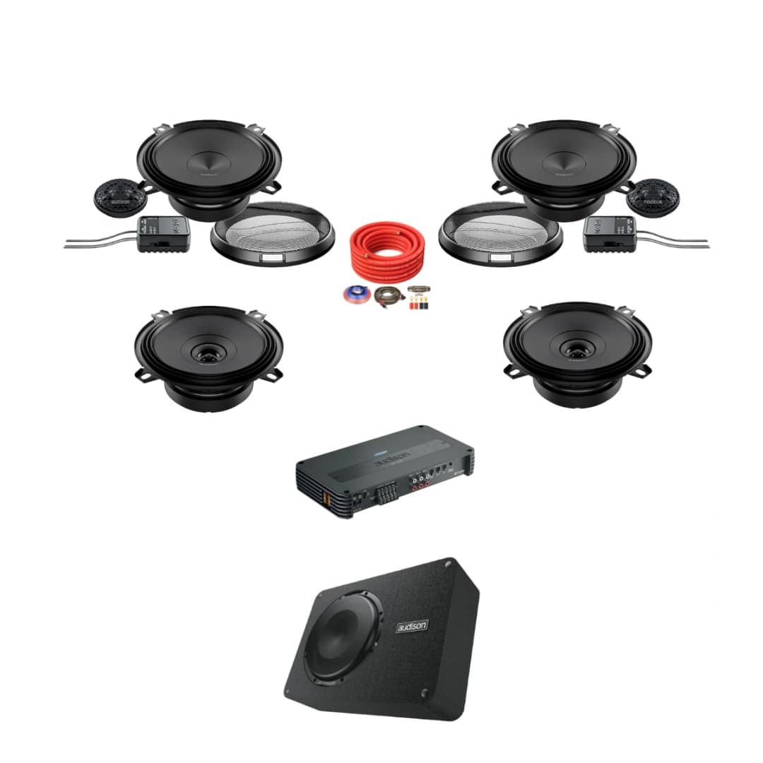 Pachet difuzoare auto cu subwoofer dedicat Renault Mégane I facelift 1999 - 2002 Audison Prima 1000 W