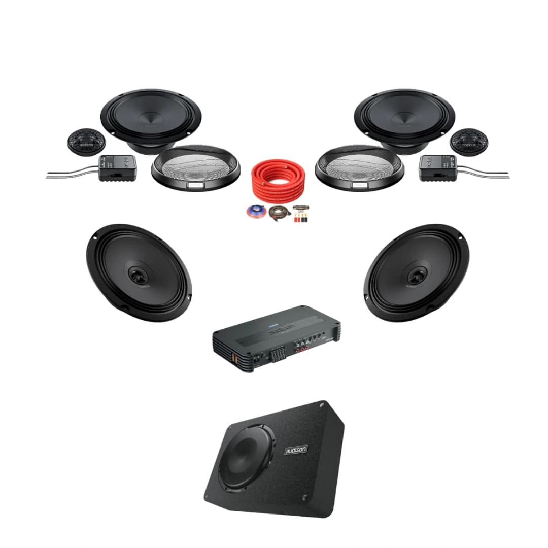 Pachet difuzoare auto cu subwoofer dedicat Geely Coolray 2019 - prezent Audison Prima 1000 W