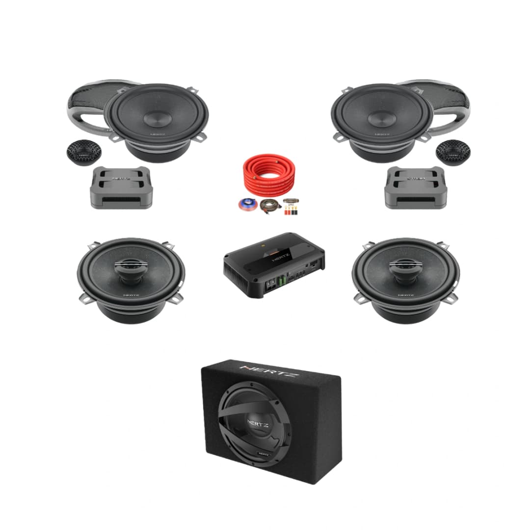 Pachet difuzoare auto cu subwoofer dedicat Renault Symbol II 2008 - 2012 Hertz Cento 1030 W