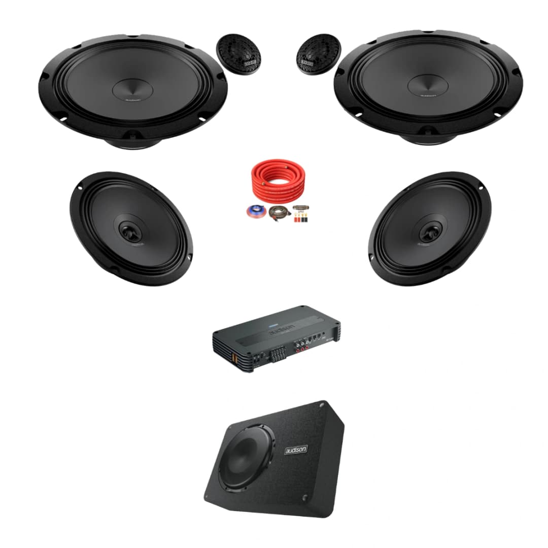 Pachet difuzoare auto cu subwoofer dedicat Audi TT 8J 2006 - 2010 Audison Prima 1000 W